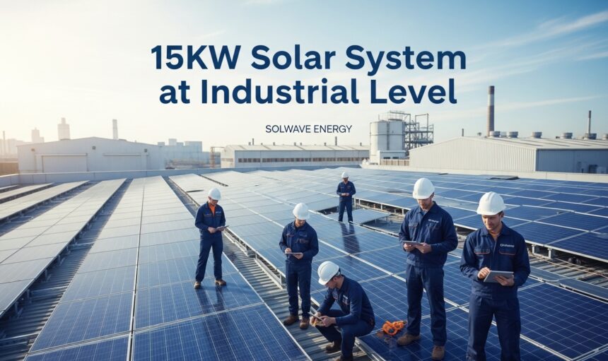 15kW Solar System at Industrial Level Solwave Energy