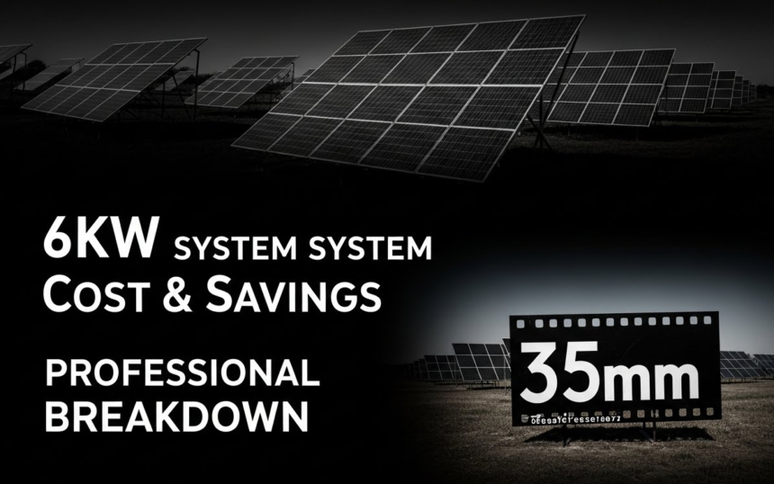 6kW Solar System Cost & Savings – Professional Breakdown