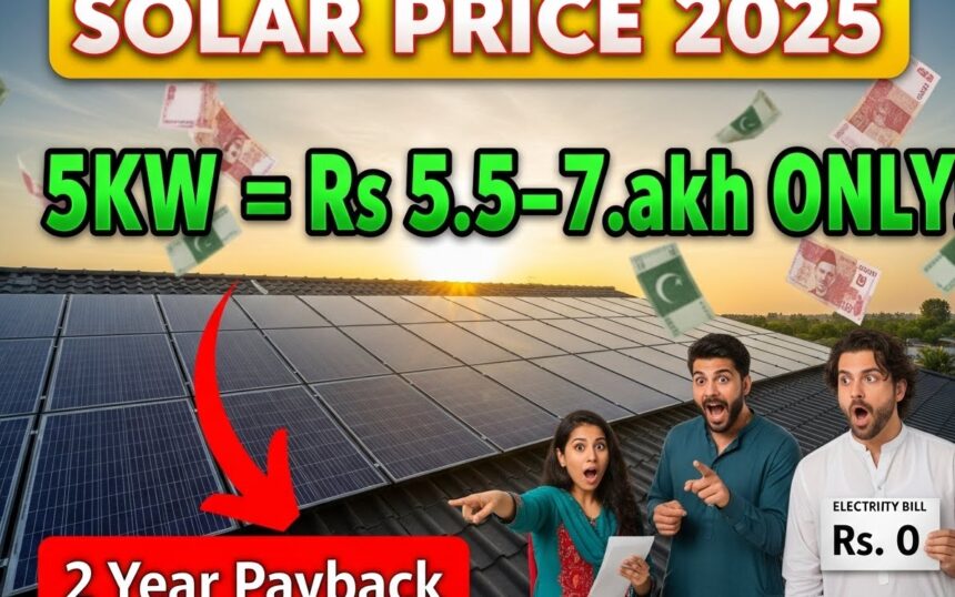 Solar System Price in Pakistan 2025